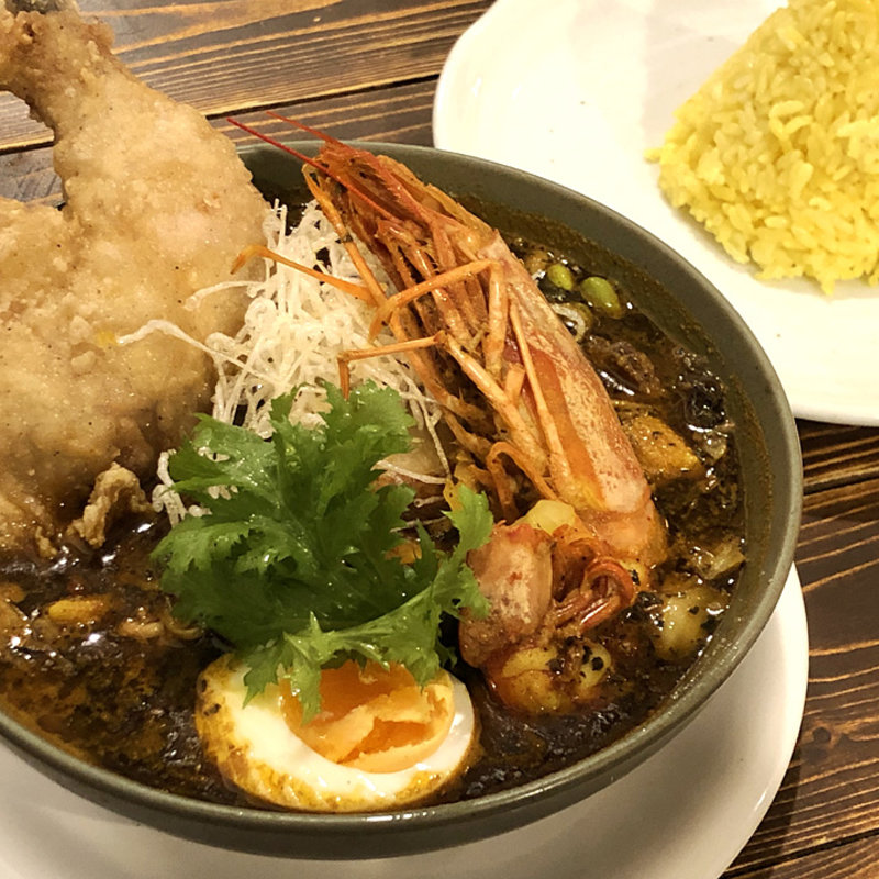 SEAFOOD(4辛・サクサクチキン付き)(シドミド spice&café Sid Mid)