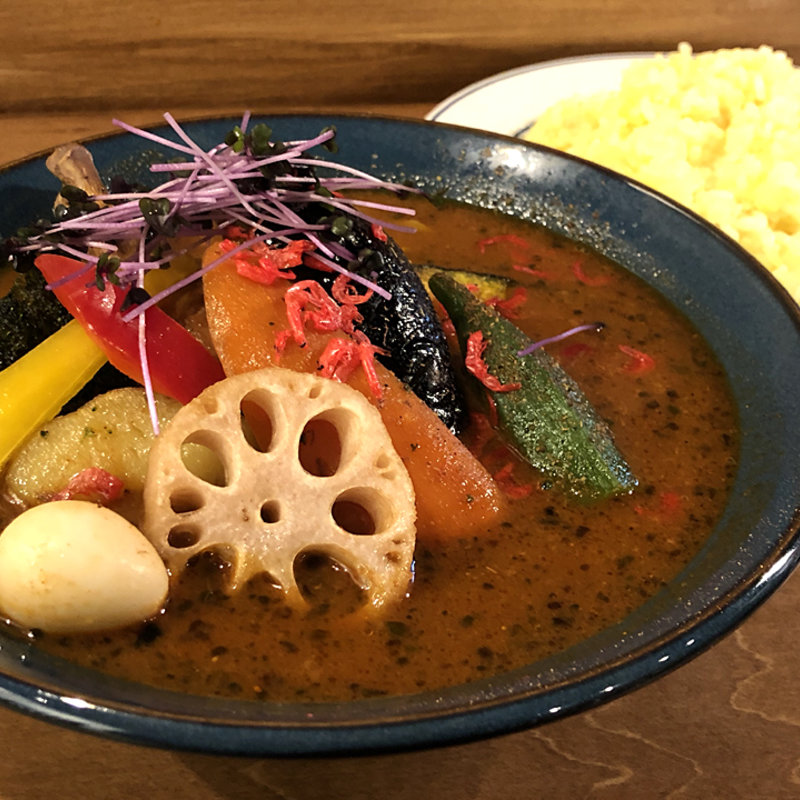 チキンベジカレー(海老スープ・大辛)(札幌スープカレー JACK 新町店)