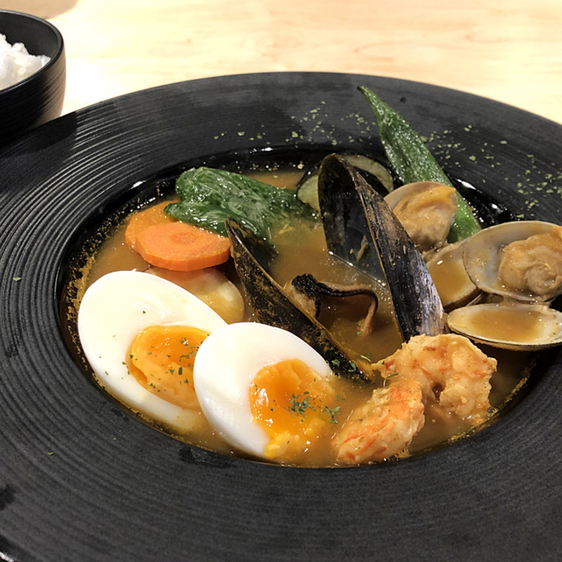 シーフードスープカレー(ドリンクセット)(6TH(シクス))
