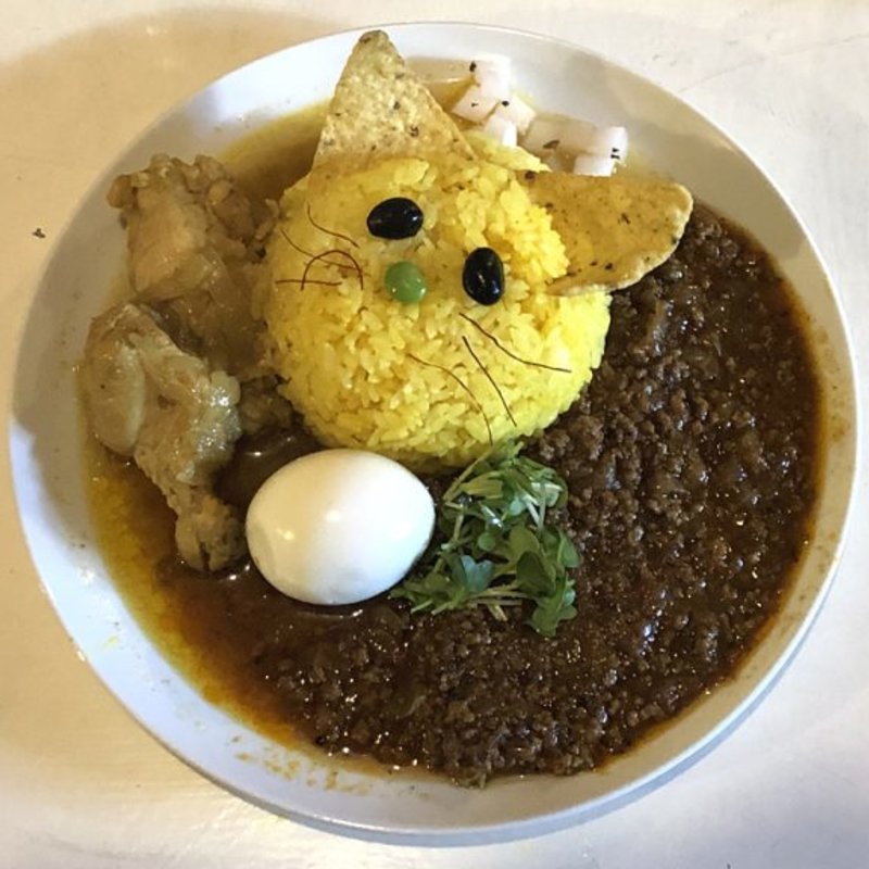 あいがけ(スパイスたまご付き)(ガトカリー （gato curry）)
