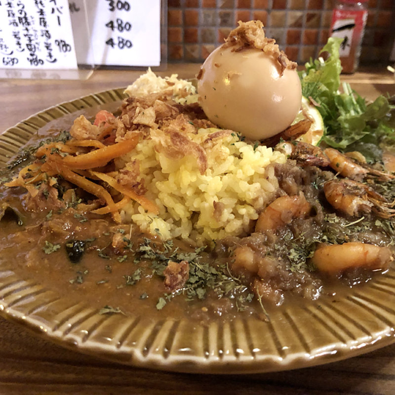 あいがけ(味玉付き)(０７)