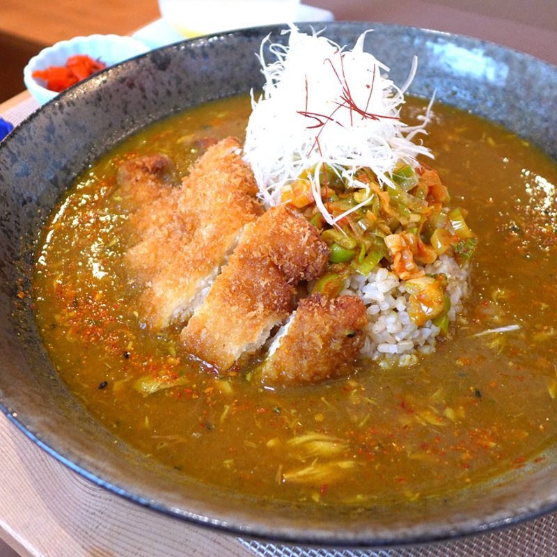 ネギたっぷりのサバカレー(ささみフライ付)(薬膳和カレー 山猫家(やまねこや))