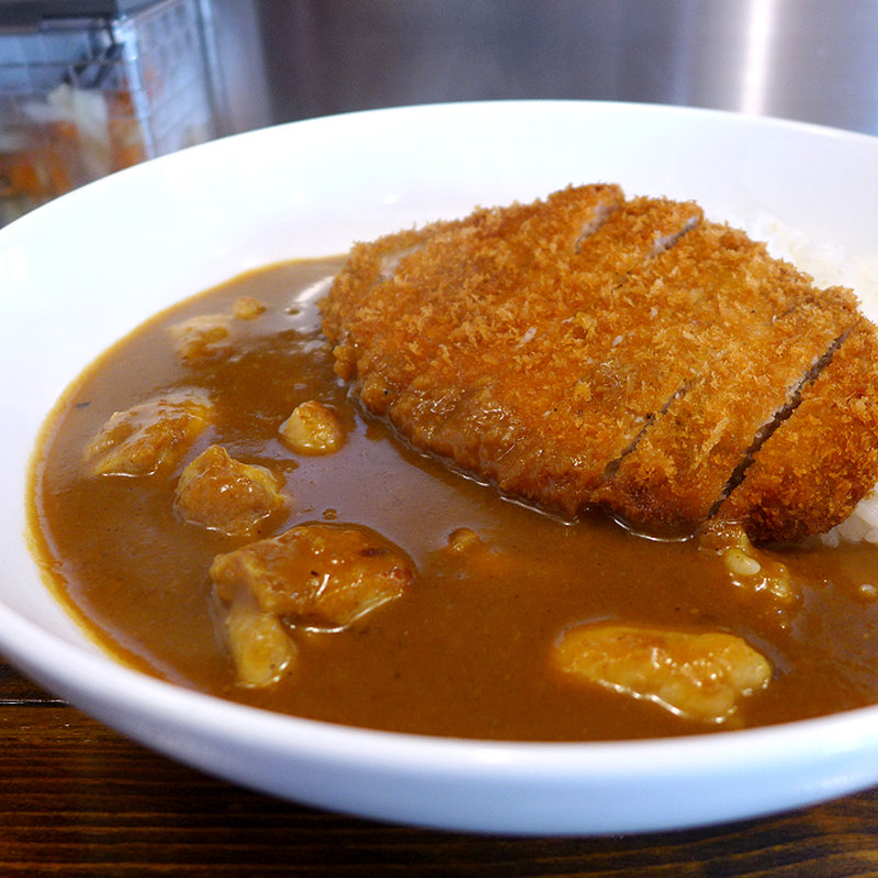 チキンカレー(トンカツ付き)(カレー食堂やまさき)