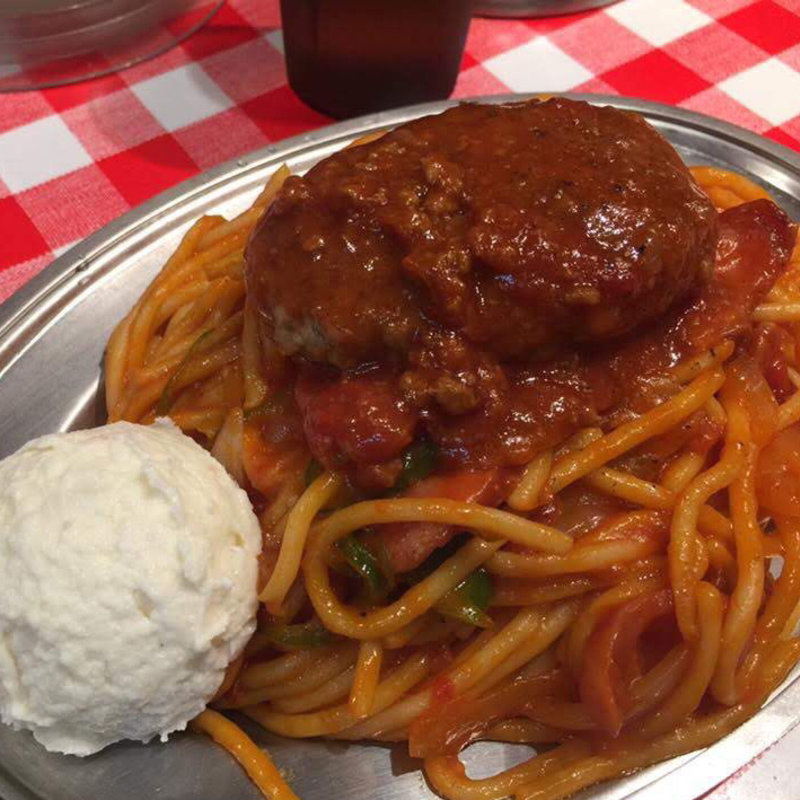 ナポリタン ハンバーグ ポテサラ(スパゲッティーのパンチョ 新橋店 )