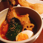 チキンと野菜のスープカレー(シャンティ 原宿店 （SHANTi）)
