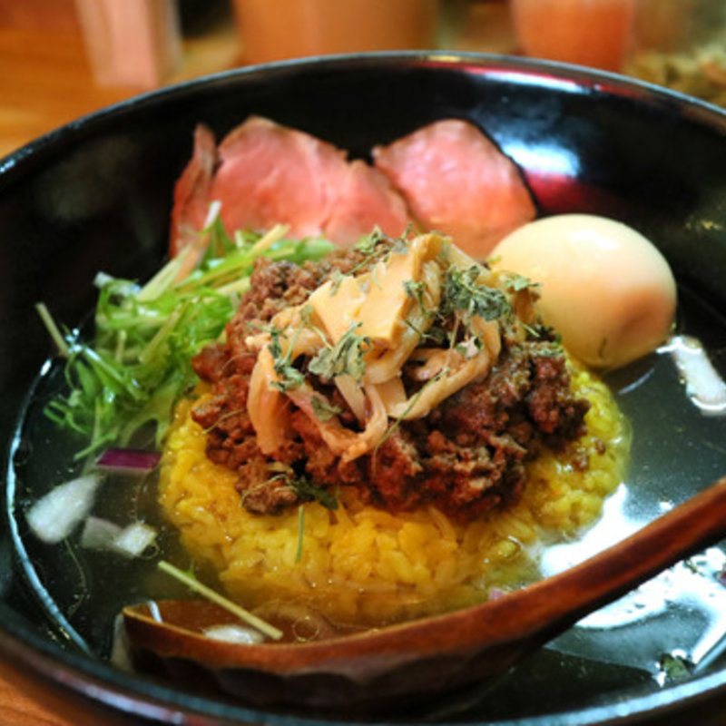 さんま出汁×鶏清湯　合鴨マサラスープカレー(お出汁とスパイス 元祖 エレクトロニカレー)