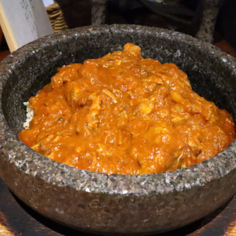 エクウス風お肉の石焼きカレー(イタリ庵 老松通り エクウス)