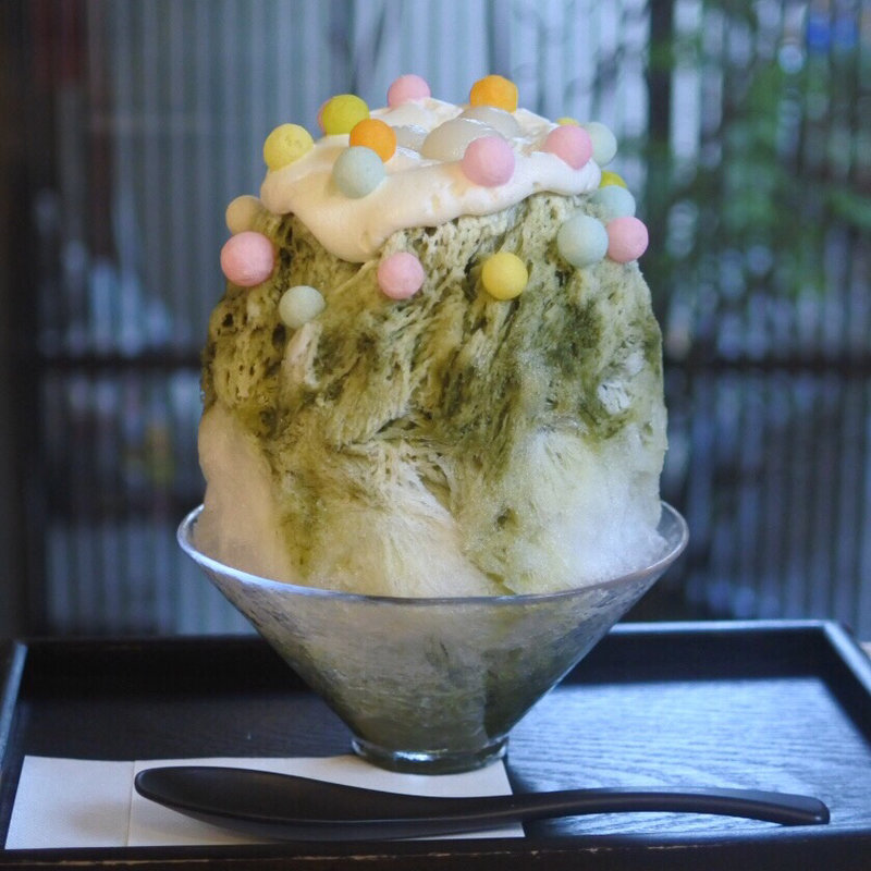 抹茶ラテおいり かき氷(七海)