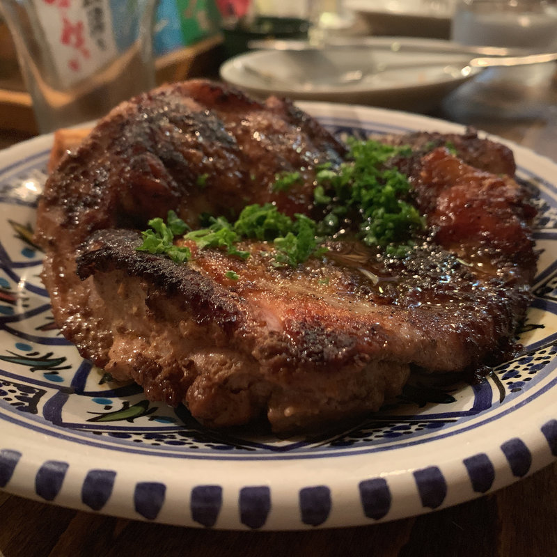 グリルチキンとフフ(ロス バルバドス)