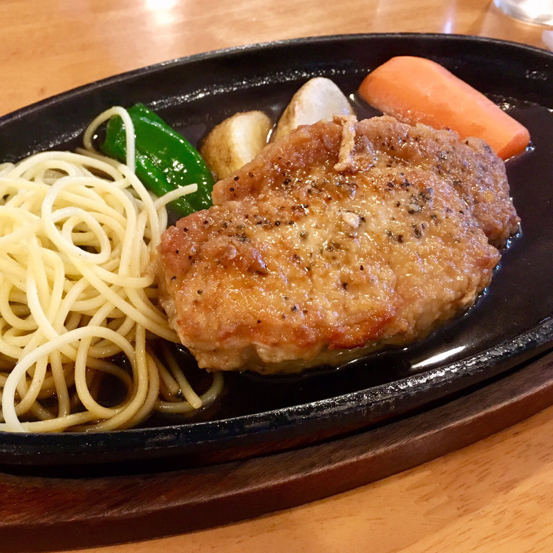 ポークソテーライス付き(食事処 道)