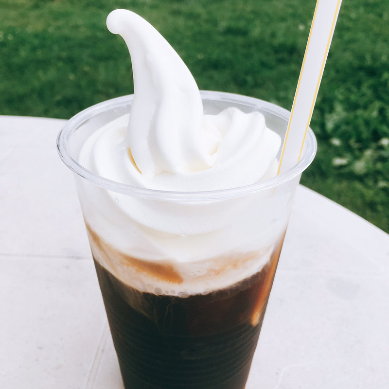 コーヒーフロート(やつれん 本社工場併設直売所 )