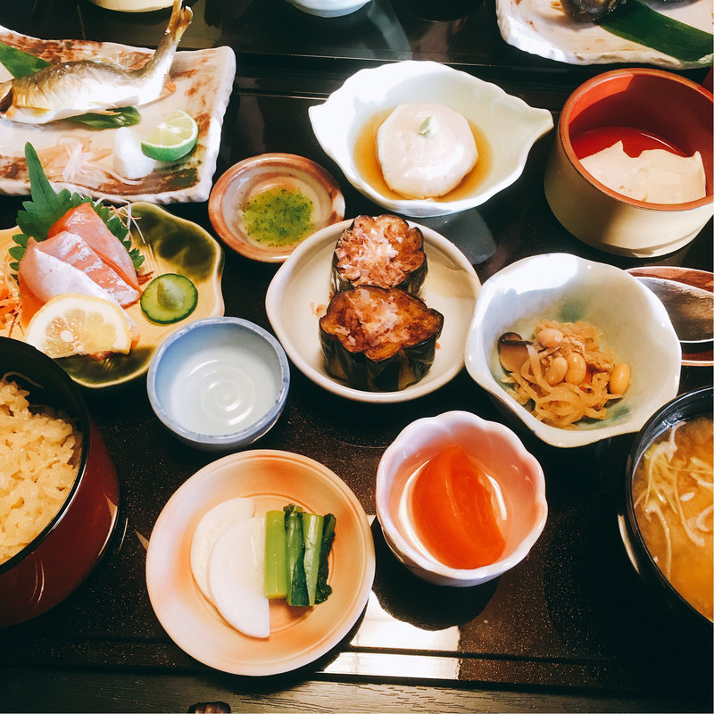 アユのしあわせ御膳(天然アユ塩焼き1尾盛り)(京風 しなの料理 きよみず （きょうふう しなのりょうり きよみず）)