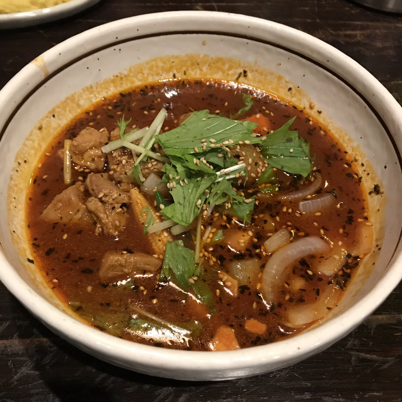 トマトスープ ポークカリー(札幌ドミニカ 銀座店)