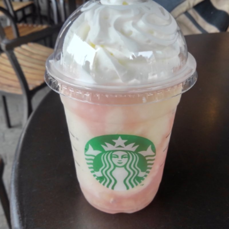 ピーチオンザビーチフラペチーノ(スターバックス コーヒー 江ノ島店)