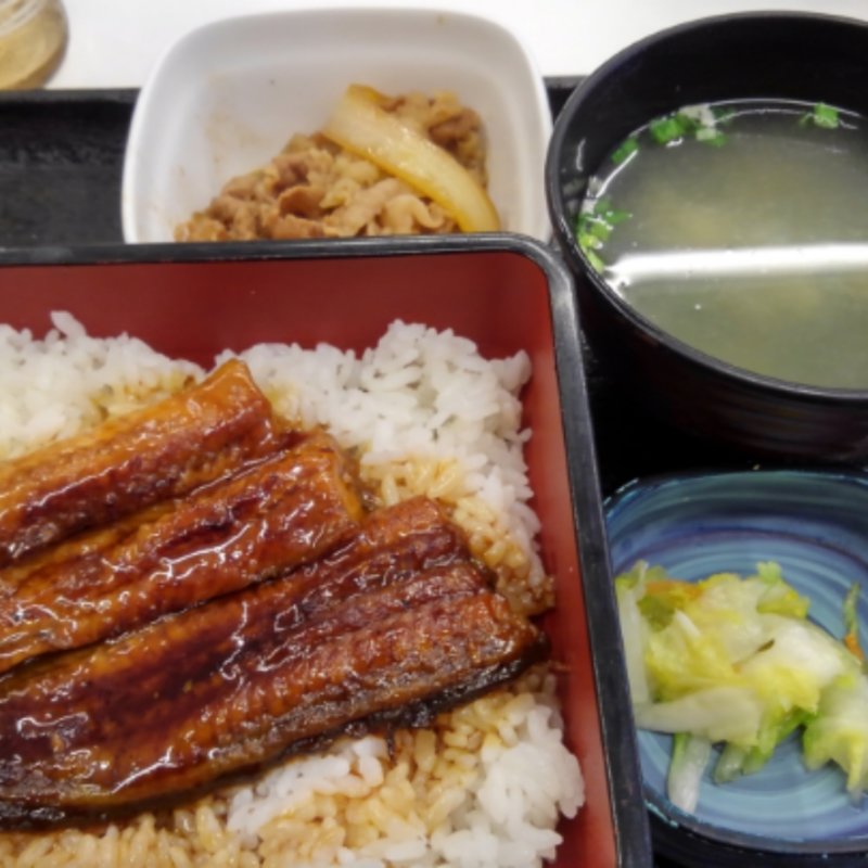 うなぎ定食(吉野家 金町北口店)