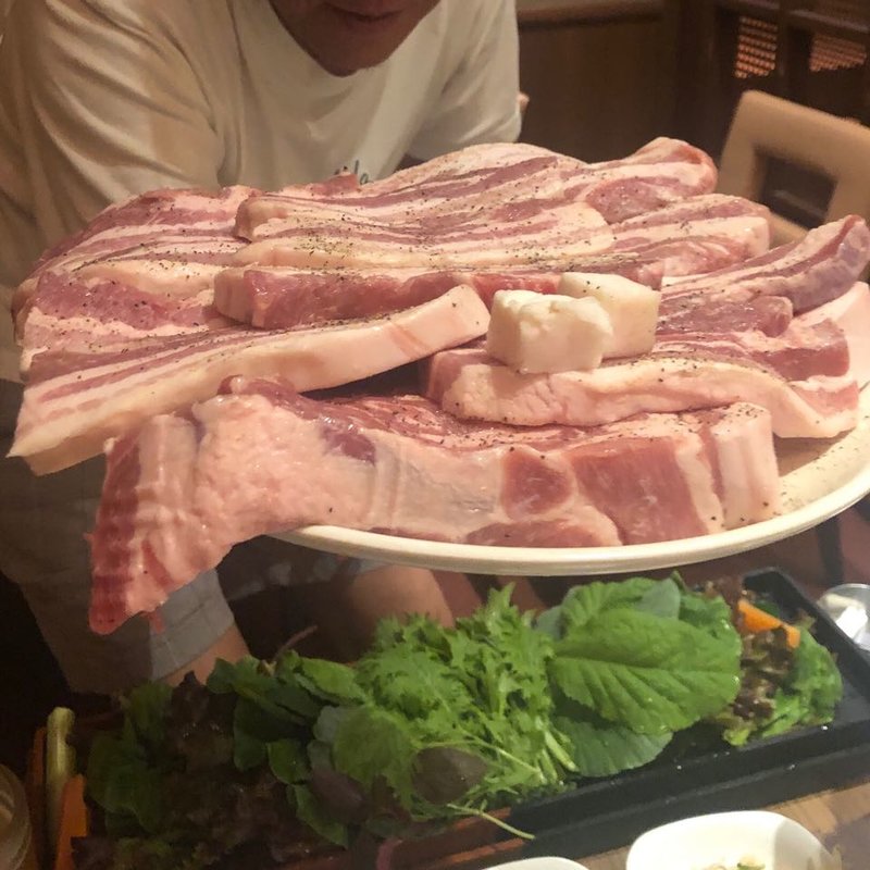 サムギョプサル(大地のめぐみ　やさい村 （【旧店名】野菜村の鍋）)