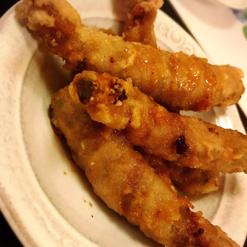 おくらの肉巻き揚げ(居酒屋 華暮家 )