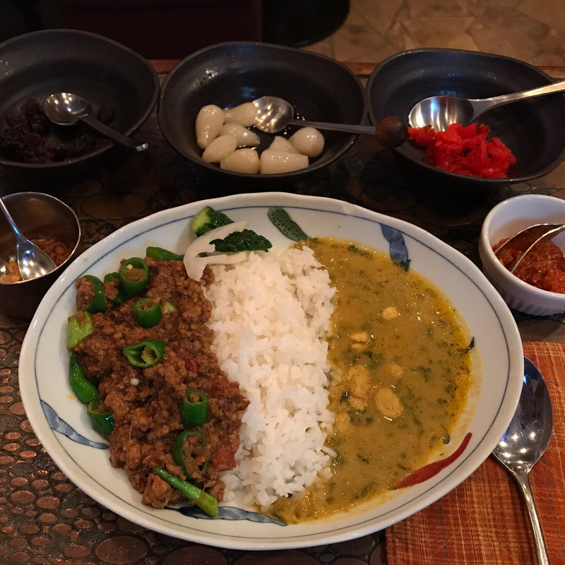 キーマカレー&豆カレー(ブラン亭)