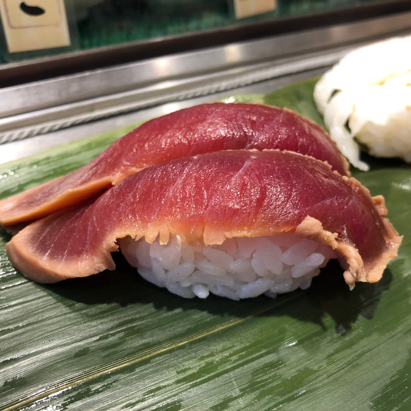 びんちょうまぐろ　※炙りもできます(魚がし日本一新橋駅前店)