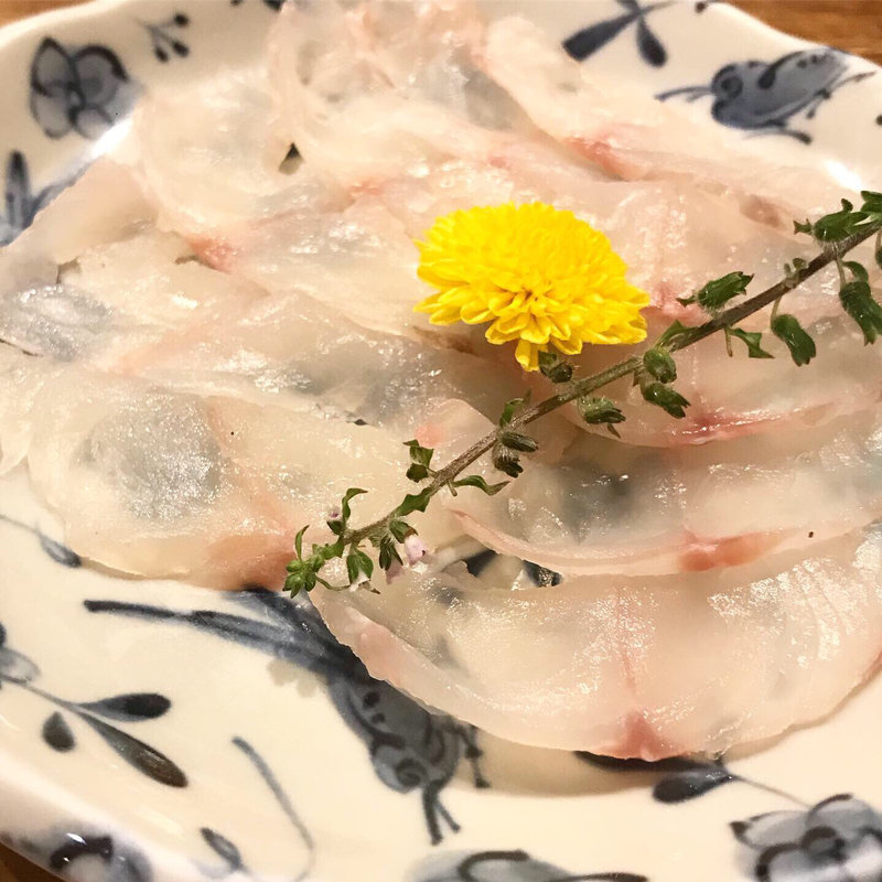 ホウボウの薄造り(吉野寿司 （よしのずし）)