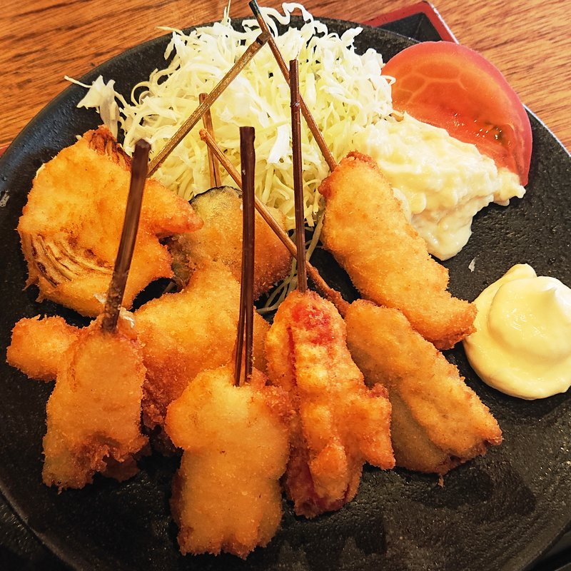 特製串かつ定食(串かつ でんがな 溝の口店)