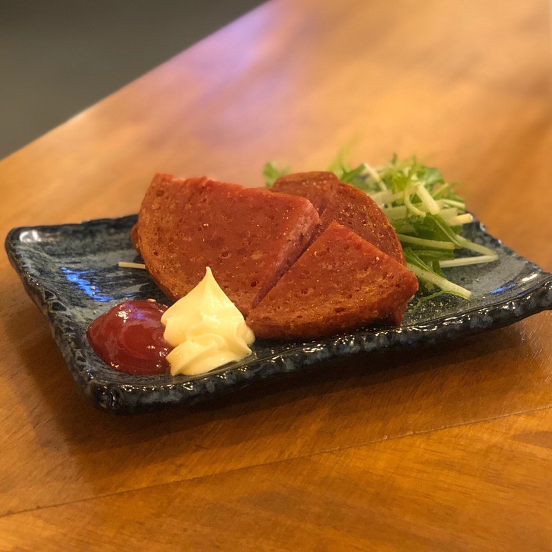 SNS(スパムの素揚げ)(円頓寺屋台 でりしゃすオアシス)