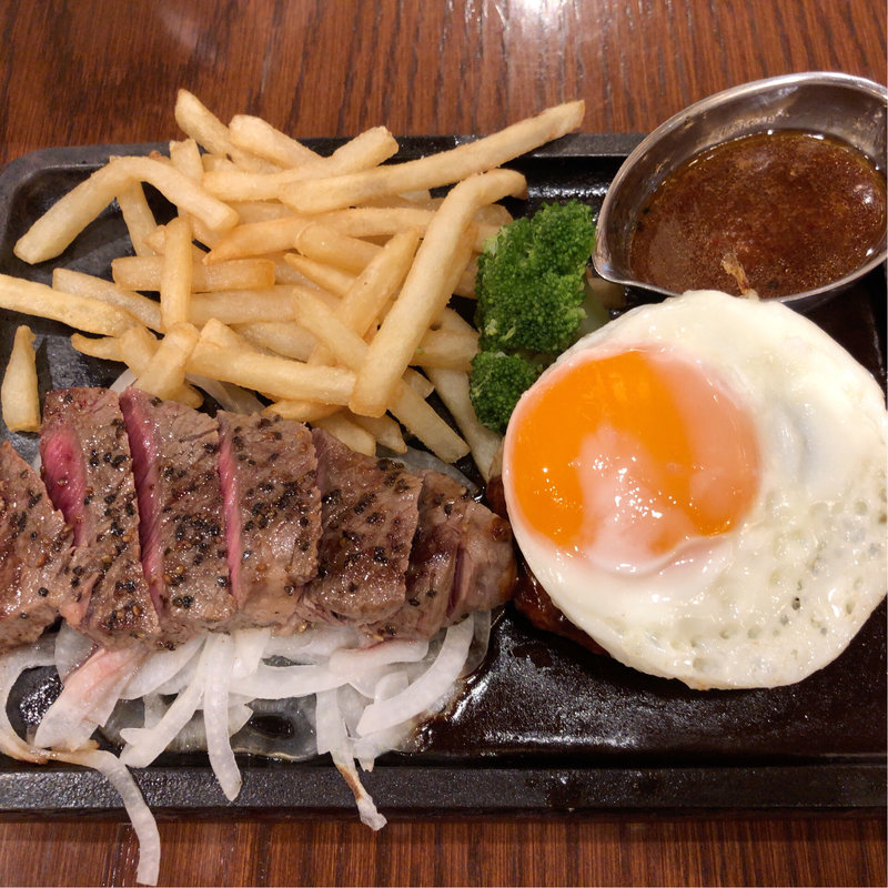 アンガスビーフとハンバーグランチ(ビヤホールライオン 相鉄店)