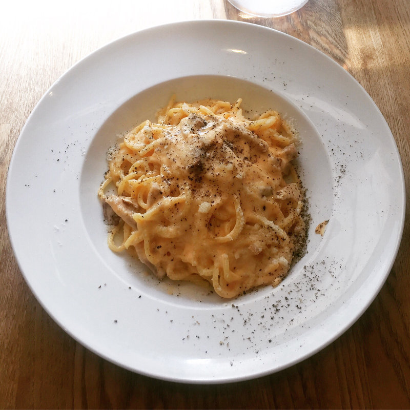 こだわり卵のカルボナーラ(Locanda Trattoria )