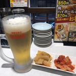 生ビールセット(元祖 宇味家 宇都宮駅前店 （ウマイヤ）)