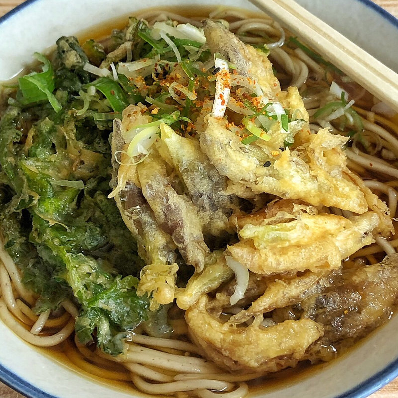 春菊茗荷天そば(一休 )
