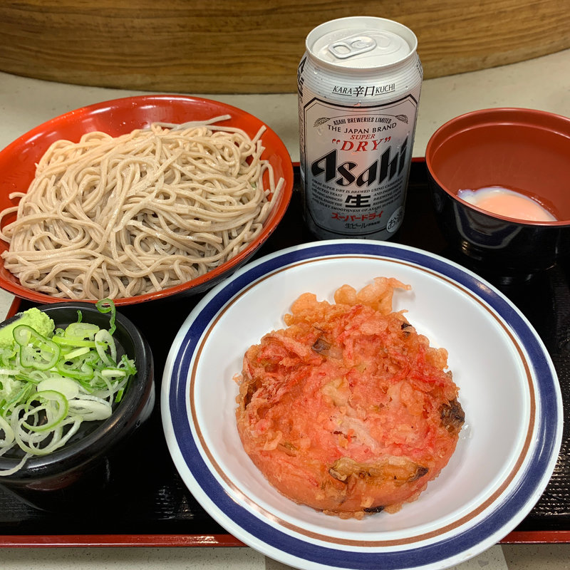 もりそば 紅生姜天(たったん 渋谷並木橋本店 )