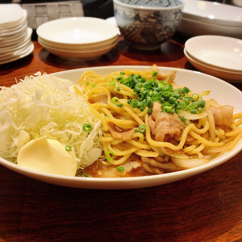 しょうが焼きそば(メシ酒場 鈴木ちゃん)