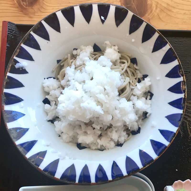 おろしぶっかけ蕎麦(白ひげ蕎麦 )