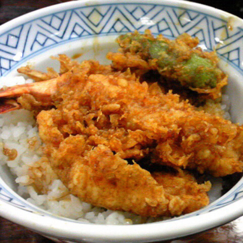 天丼とおさしみのAセット(のれんと味 だるま料理店 （のれんとあじ だるまりょうりてん）)