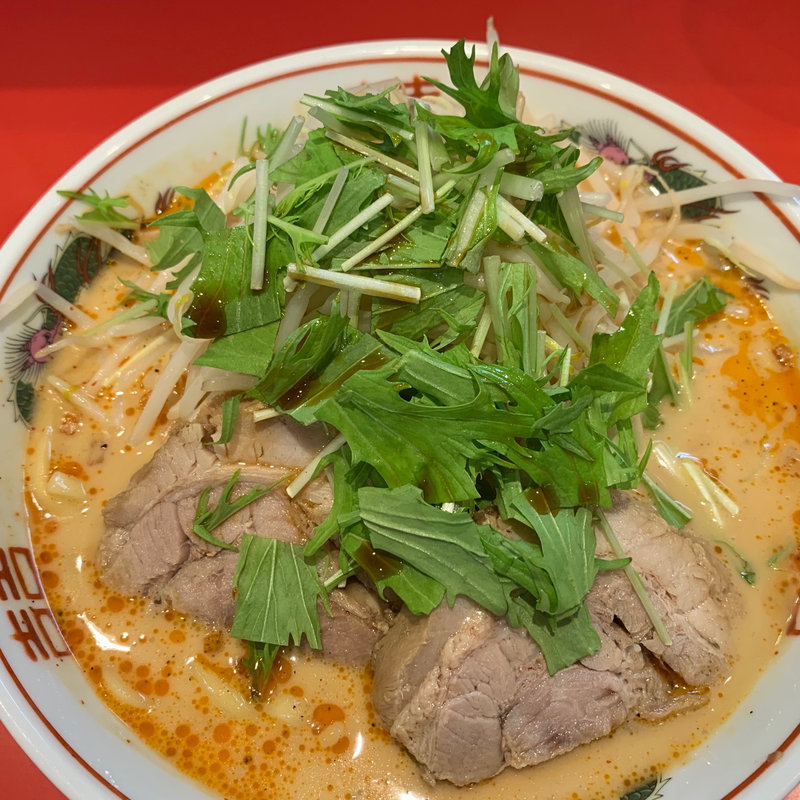 スパ辛ラーメン、豚1枚追加(ラーメン 風らいぼう)