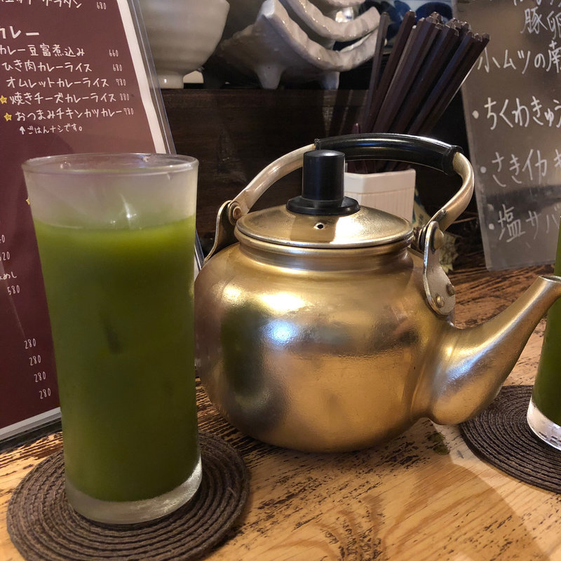 抹茶やかん割り(花葉根)