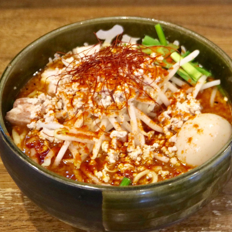 旨辛ひばり味噌ラーメン(味噌らーめん専門店 柿田川 ひばり)