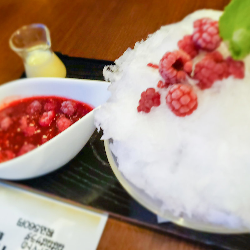 キイチゴのかき氷(桂亭)