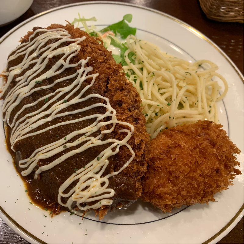 デミメンチ＋帆立ミルクコロッケ(キッチンジロー アルカキット錦糸町店)