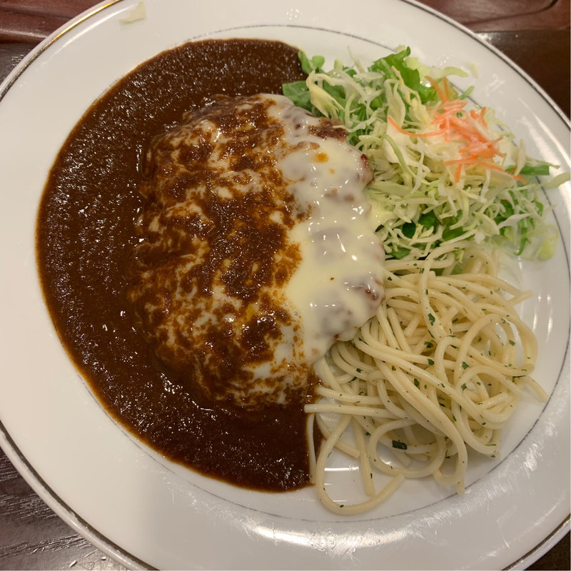 チーズハンバーグ デミソース(キッチンジロー アルカキット錦糸町店)