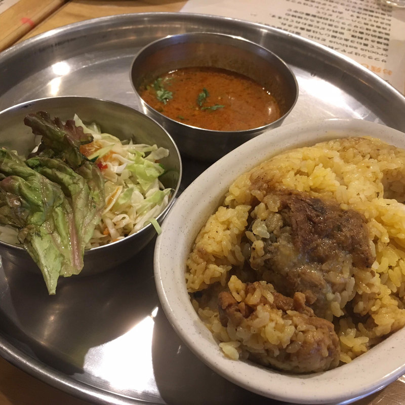日本米で炊いたブリヤニ(おいしいカレー工房 ひつじや )