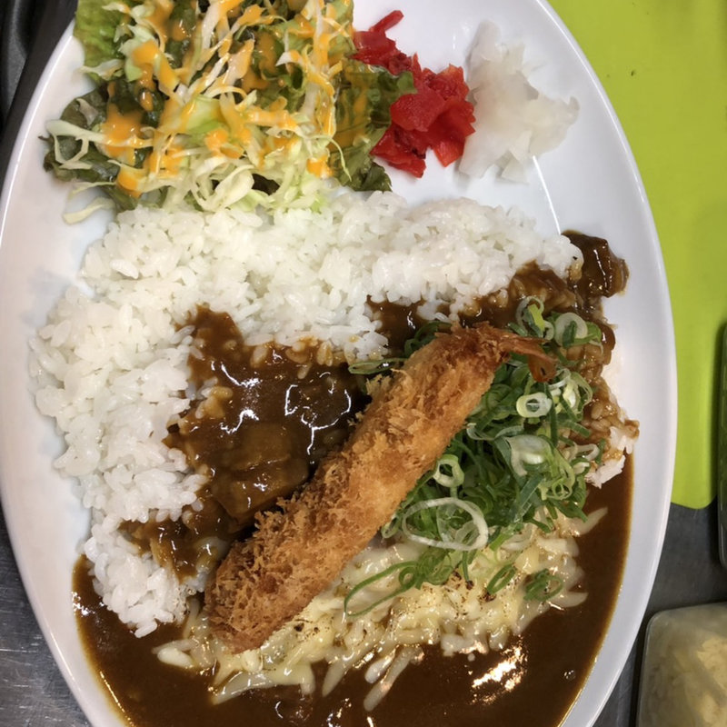 エビフライチーズカレー(かすうどん山本 )