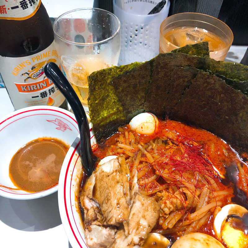 焦がし味噌卵麺(蒙古タンメン中本 町田)