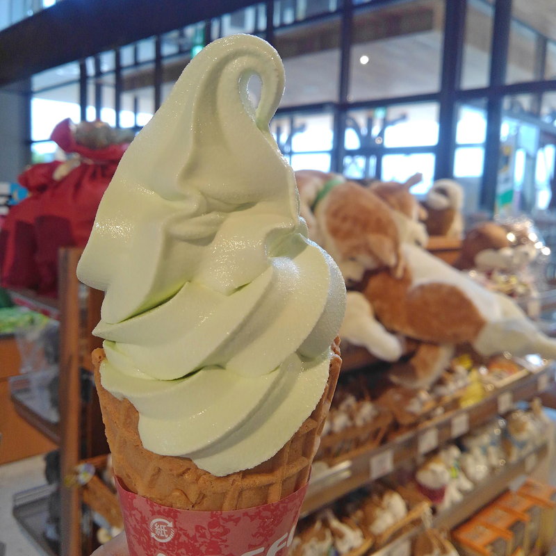 枝豆ソフトクリーム(秋田犬の里)