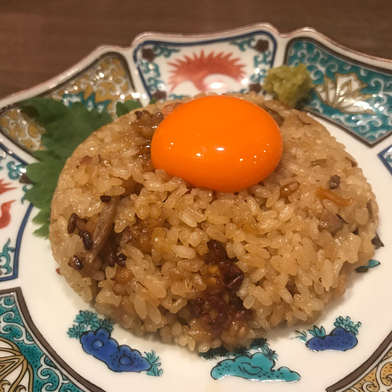 岩中豚の月見おこわ(八咫烏)