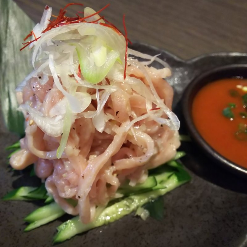 上ミノ刺し(第一胃袋)(焼肉もーとん)