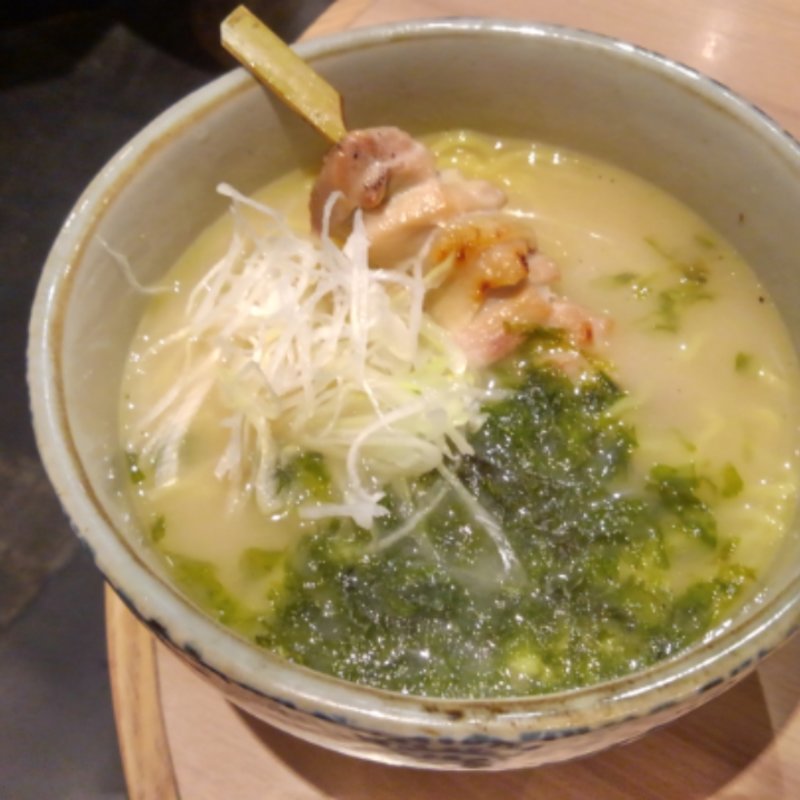 鳥塩ラーメン(俺のやきとり 銀座9丁目)