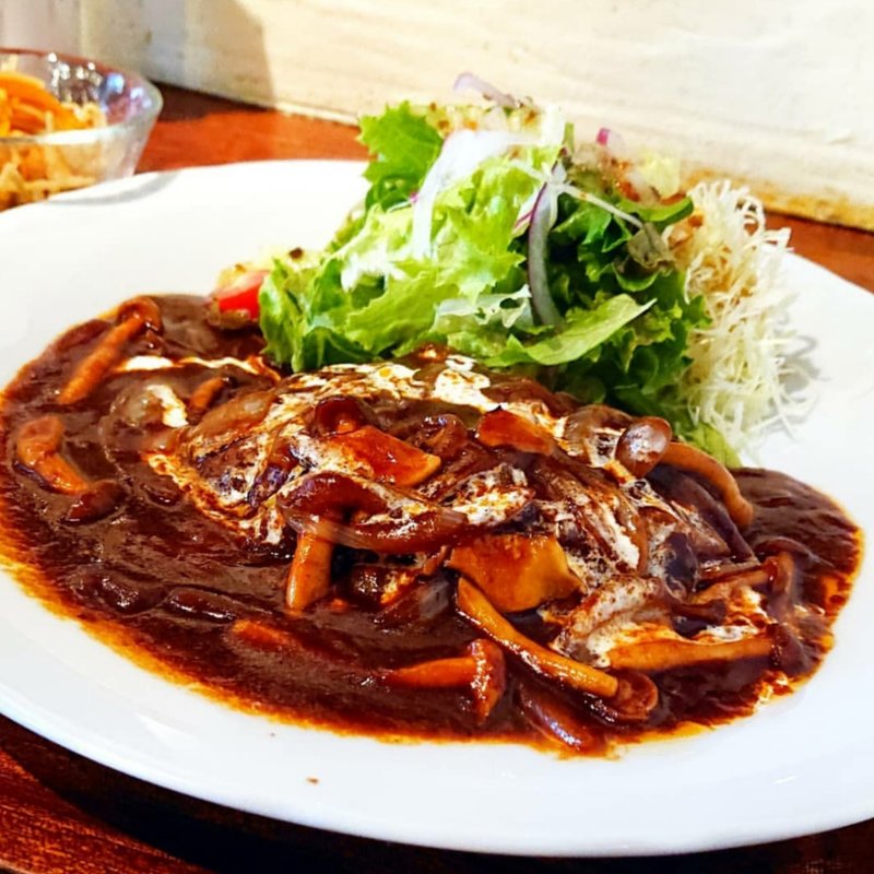 ハンバーグ(CAFE CAT&FISH)