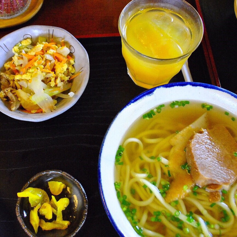 そばセット(古謝そば屋)