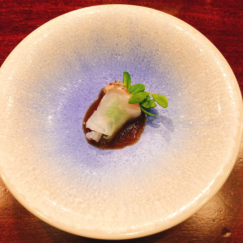 鯛の豆苗巻き(虎峰 （コホウ）)